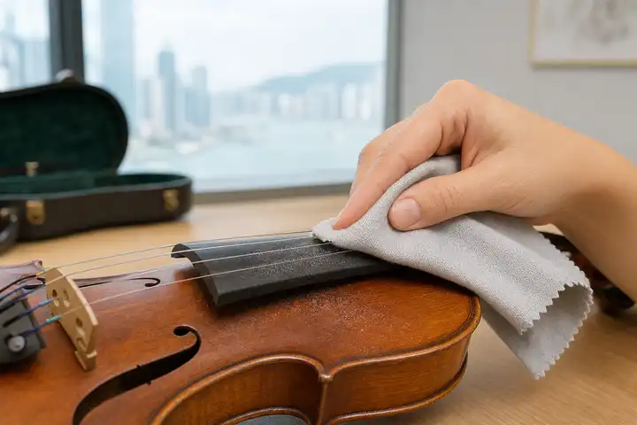 How to Clean Rosin Off Violin Strings Safely
